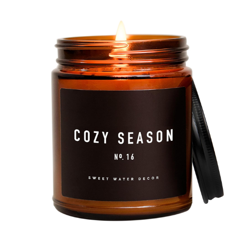 Woods, Warm Spice, and Citrus Autumn Scented Soy Candle